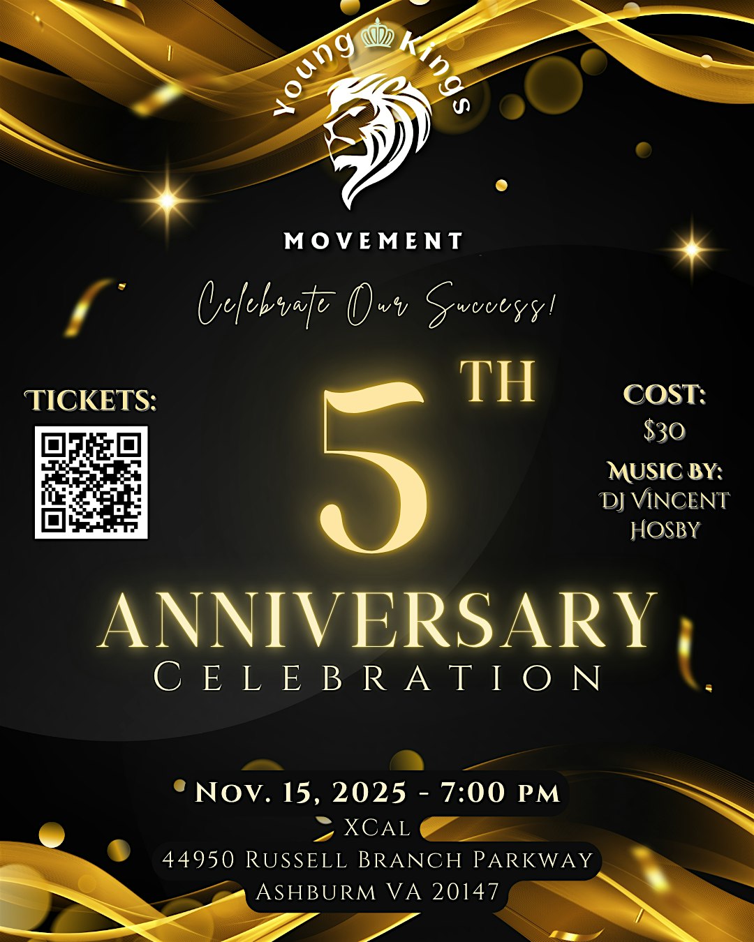 Young Kings Movement Presents: 5th Anniversary Celebration at XCAL Shooting Sports and Fitness – Ashburn, VA