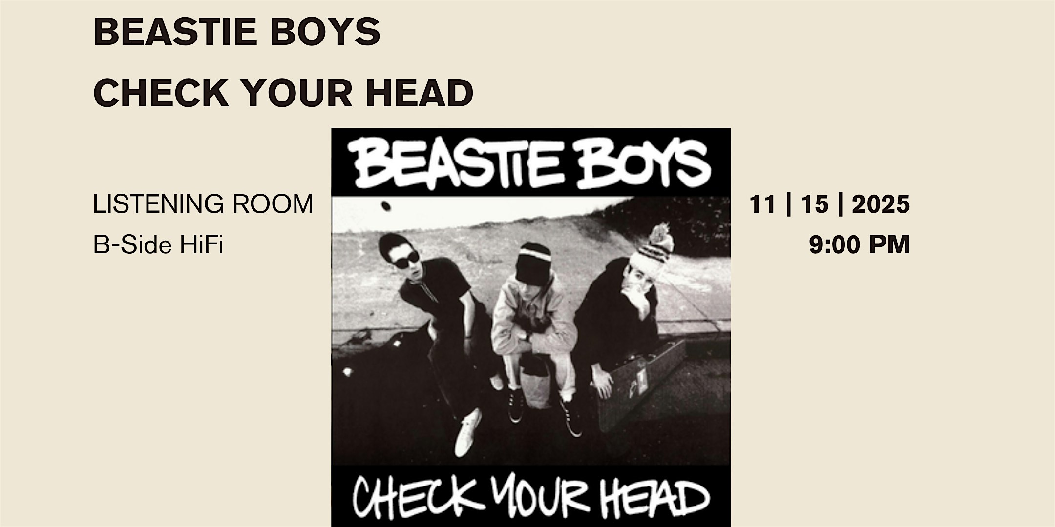 Beastie Boys: Check Your Head at 71 E Center St 2nd floor – Provo, UT