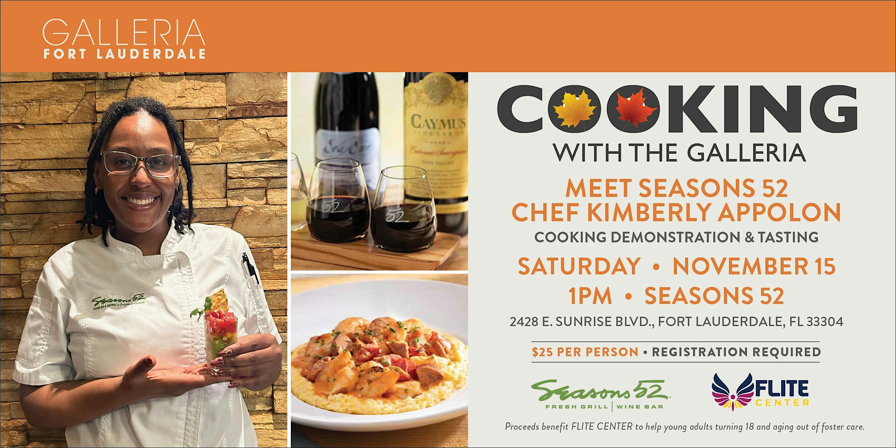 Cooking With The Galleria at Seasons 52 – Fort Lauderdale, FL