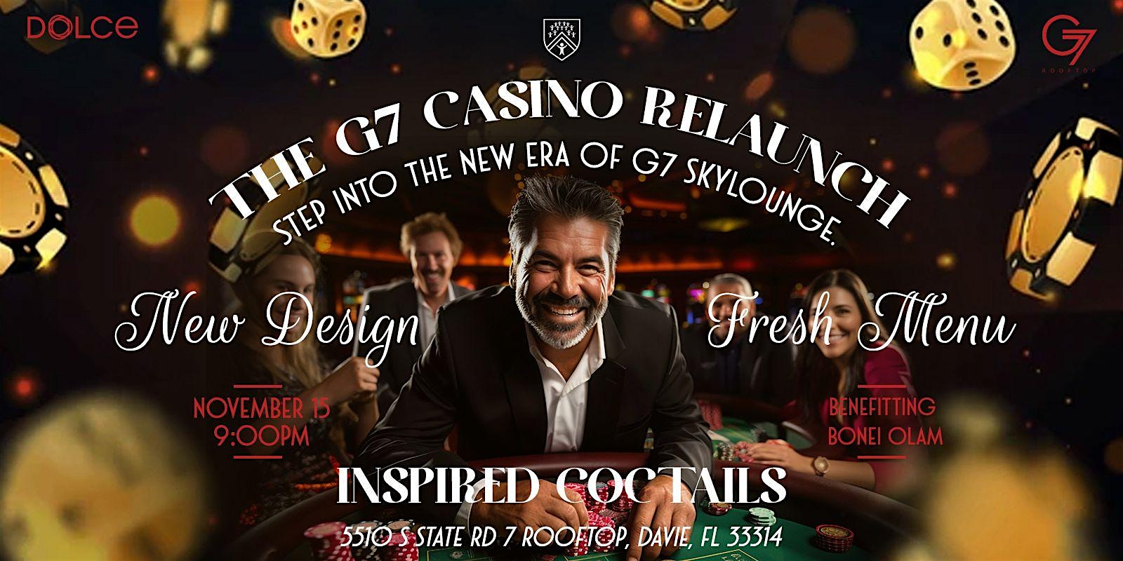 G7 Casino Night Benefitting Bonei Olam at G7 Rooftop – Hollywood, FL