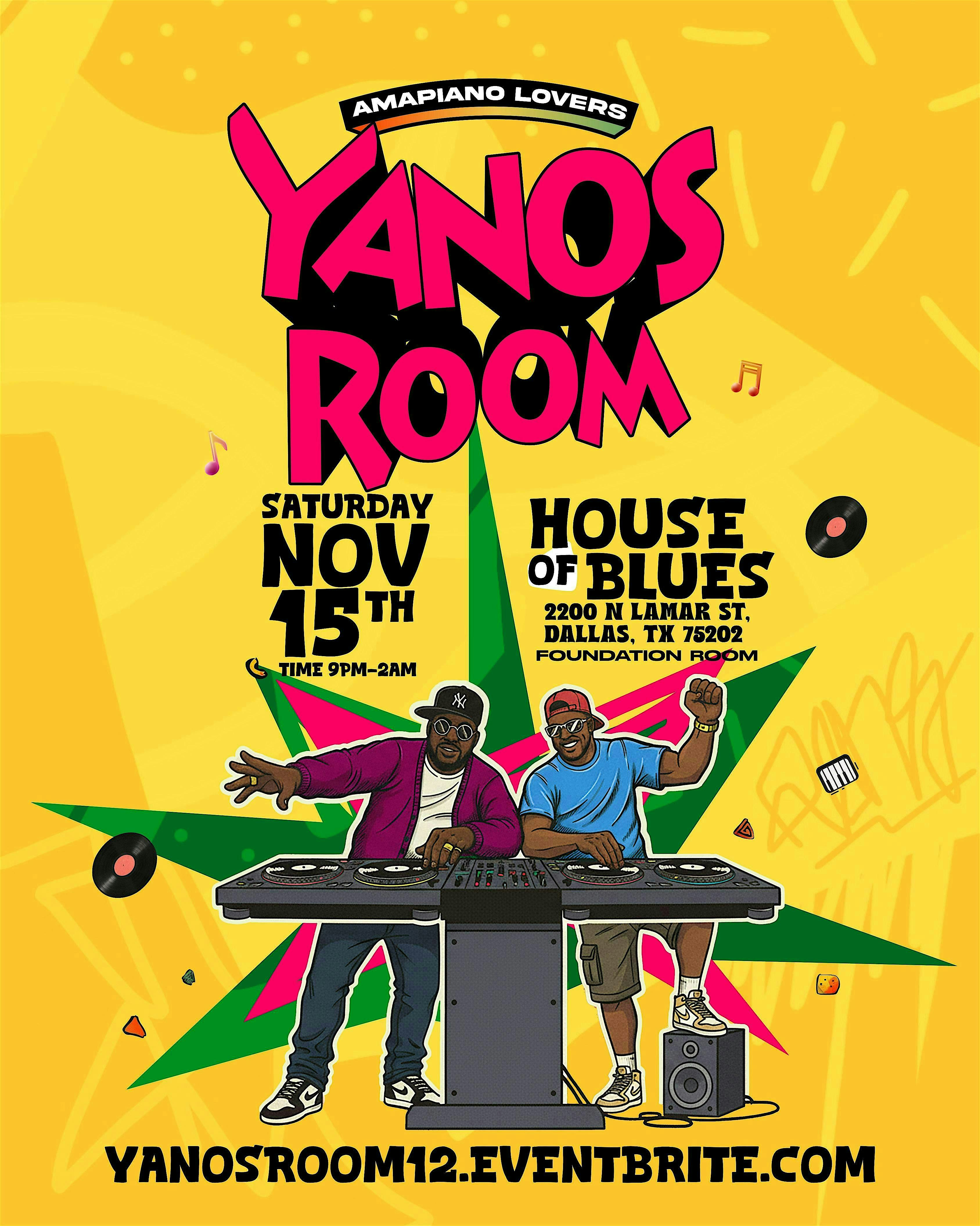 YANOS ROOM at House of Blues Dallas – Dallas, TX