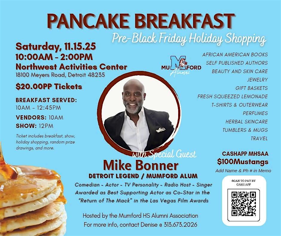 Mumford Alumni Association Pancake Breakfast at Northwest Activities Center – Detroit, MI