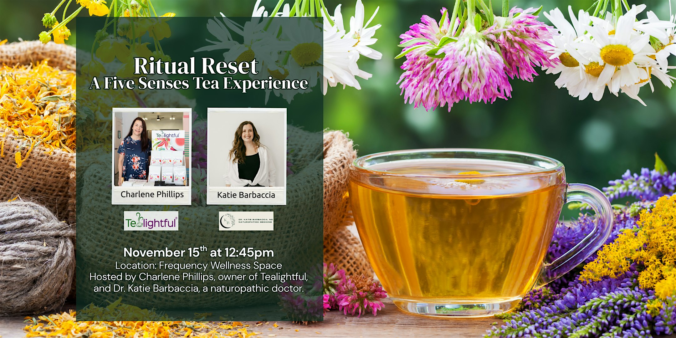 Ritual Reset: A Five Senses Tea Experience at Frequency Wellness Space – Rochester, NY