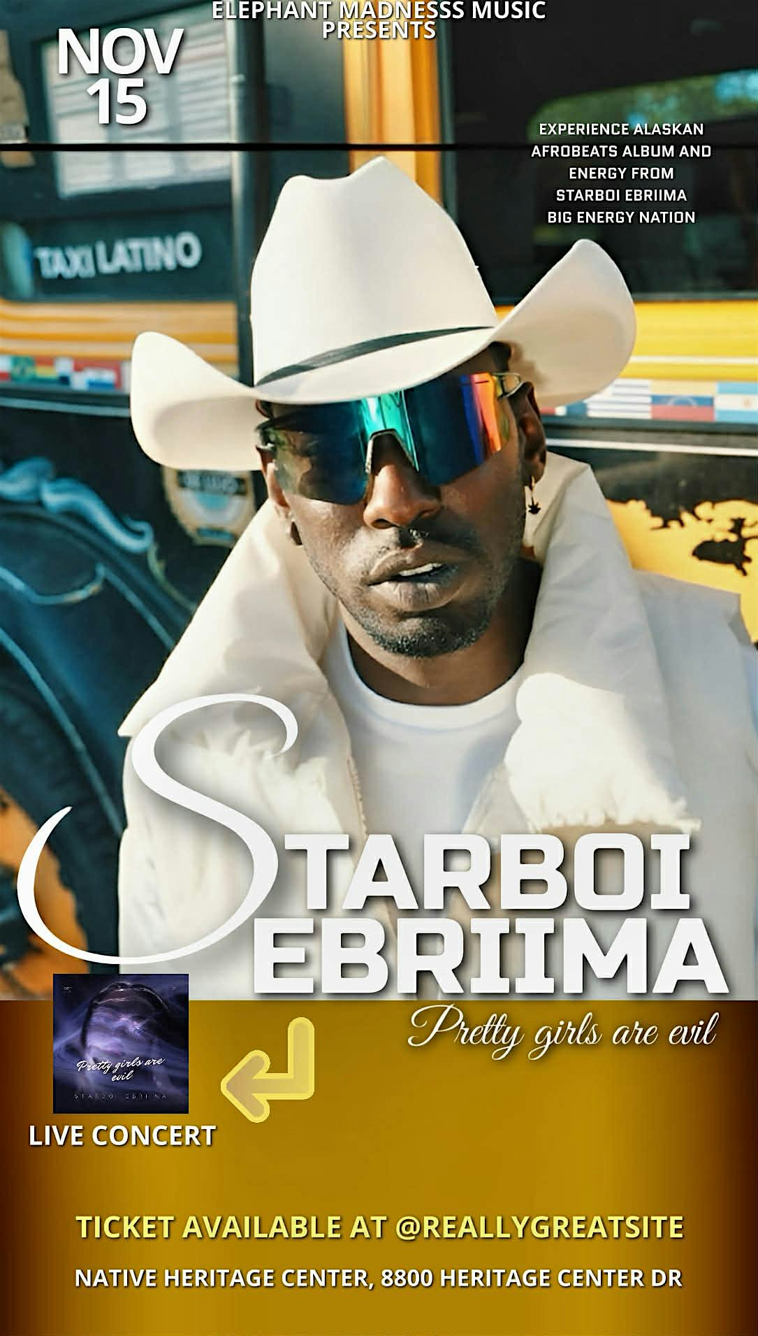 BIG ENERGY Concert & Album Release at Alaska Native Heritage Center – Anchorage, AK