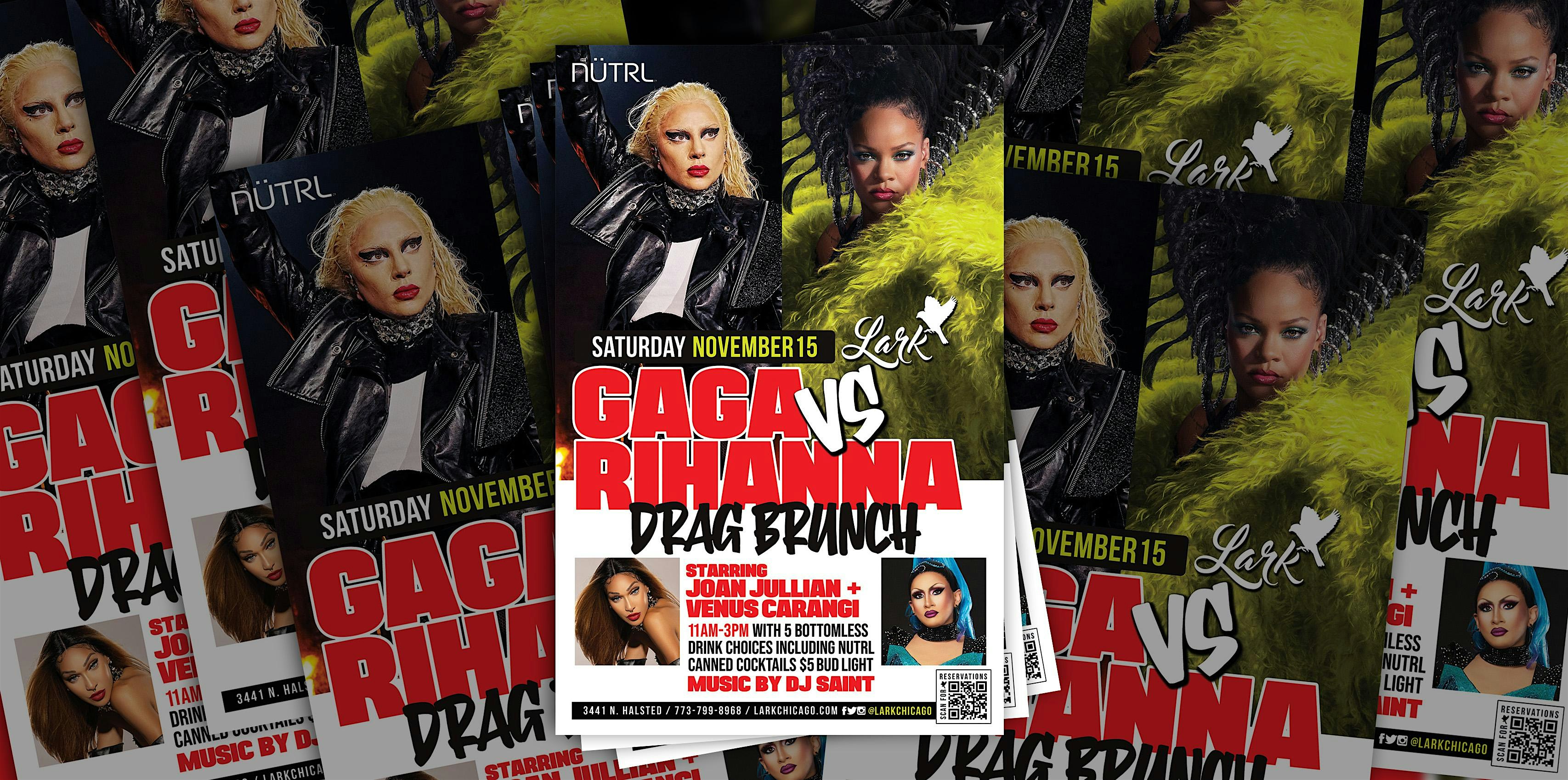 Gaga VS Rhianna Drag Brunch at Lark – Chicago, IL