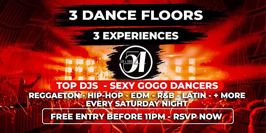 Club 54 Pasadena – 3 Dance Floors & GoGo Dancers at Club 54 Lounge – Pasadena, CA