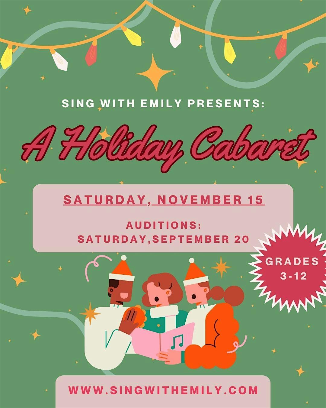 Sing with Emily Holiday Cabaret at The Bit Theater – Aurora, IL