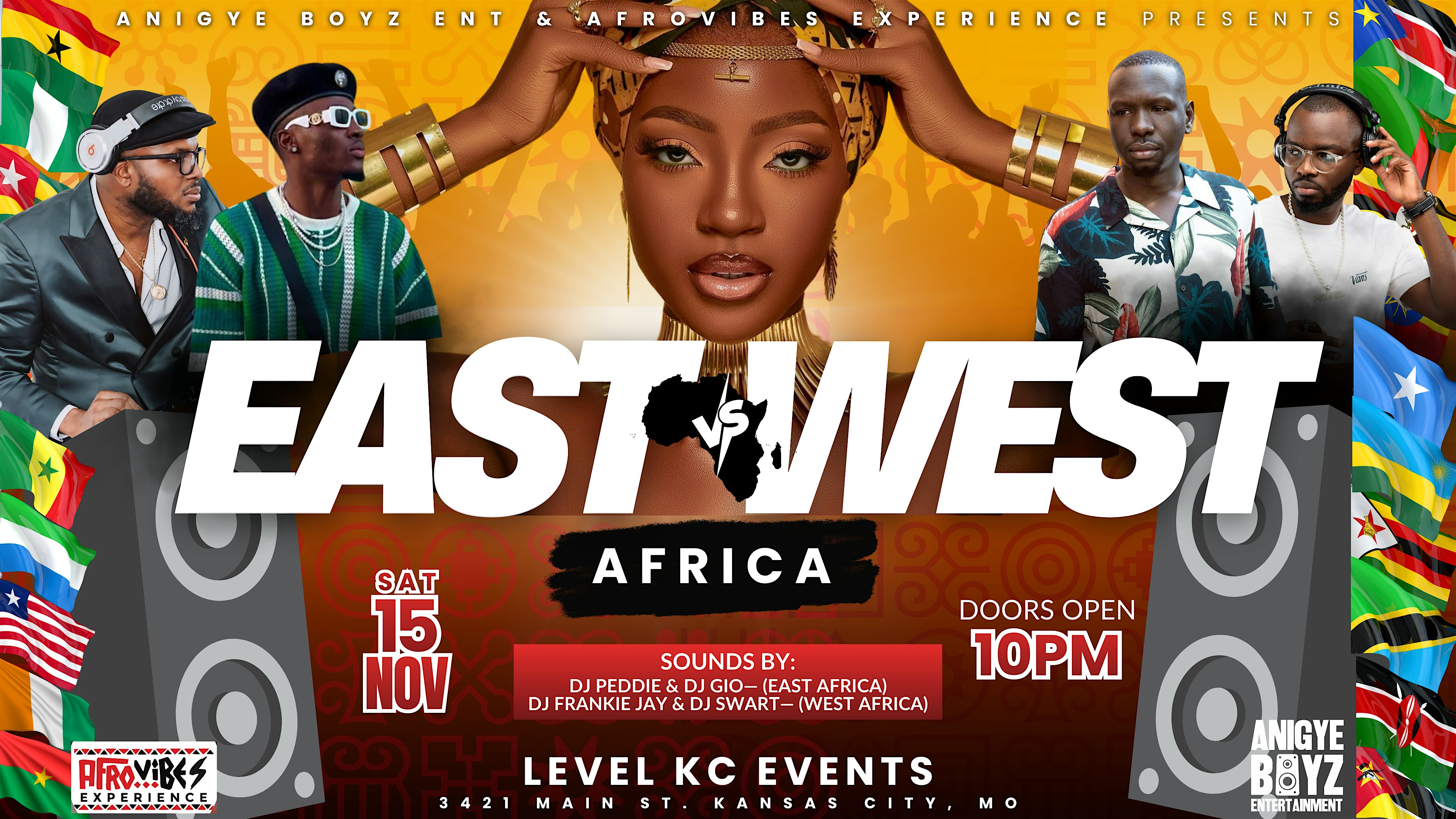 EAST AFRICA vs WEST AFRICA – BEST HITS BATTLE @ LEVEL KC! at Level KC Private Events – Kansas City, MO