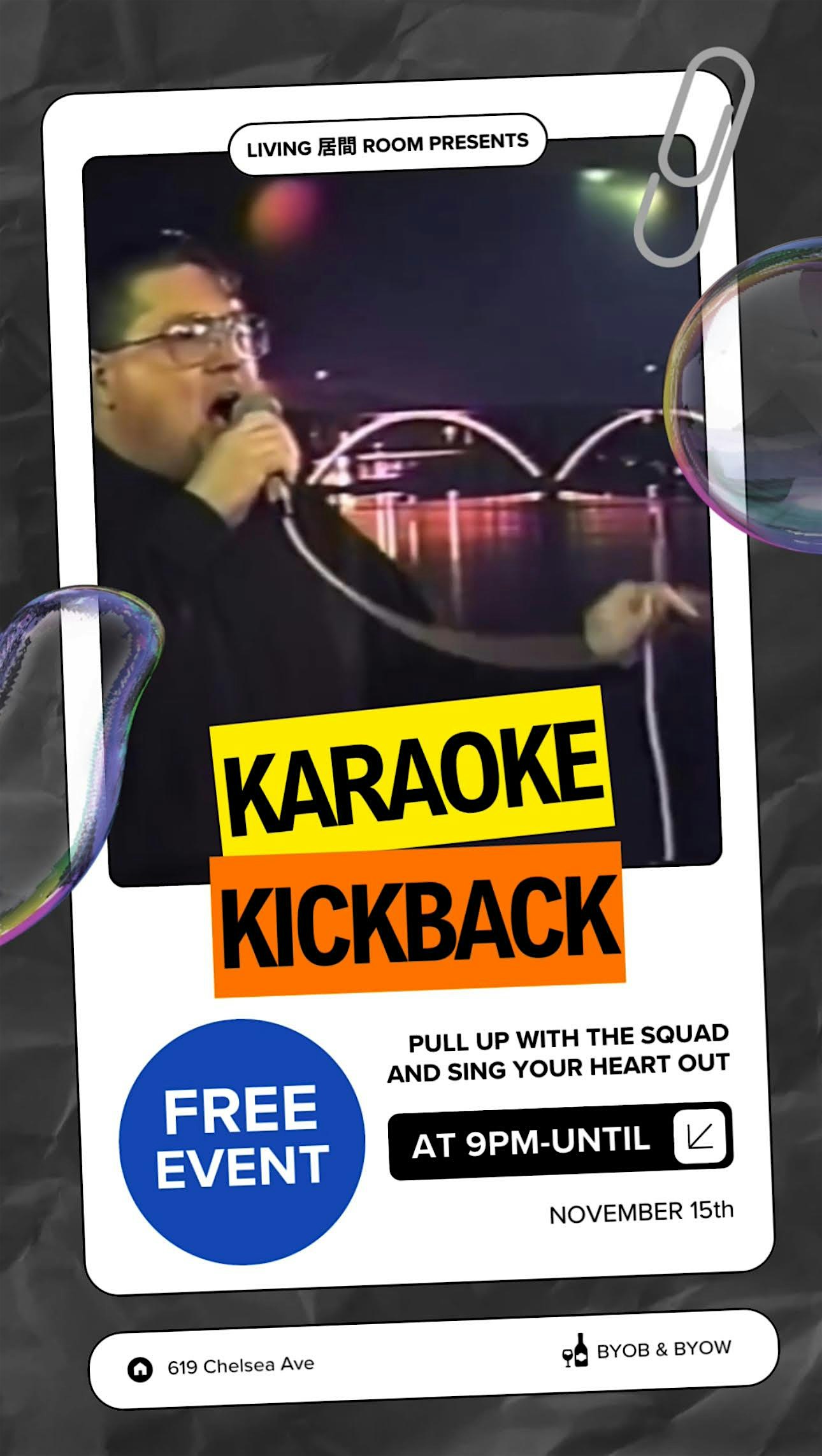 Karaoke Kickback at 619 Chelsea Ave – Memphis, TN