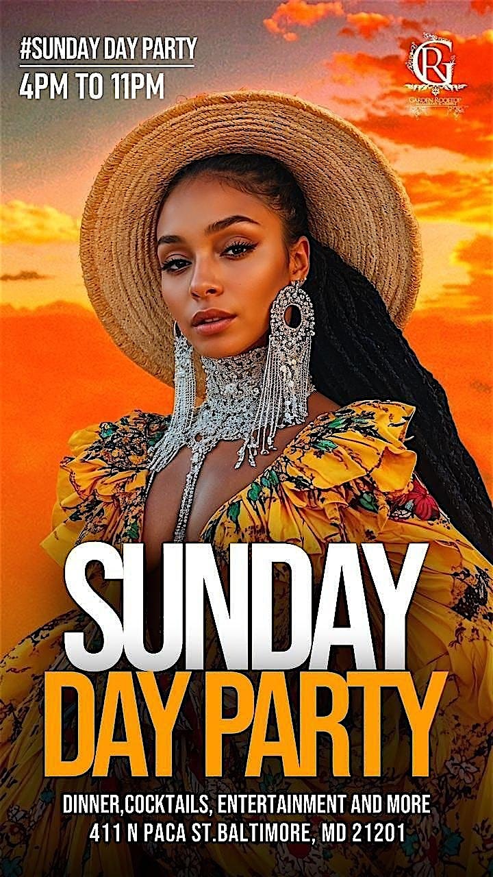 Sunday Funday Day Party at The Garden Rooftop – Baltimore, MD