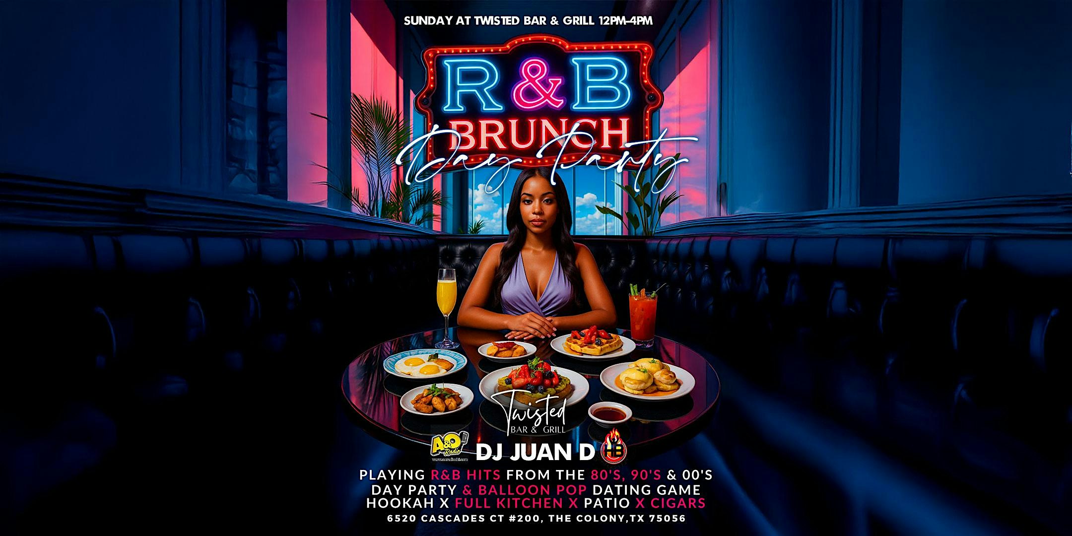 R&B Brunch Day Party at Twisted Bar & Grill! at Twisted Bar and Grill – The Colony, TX