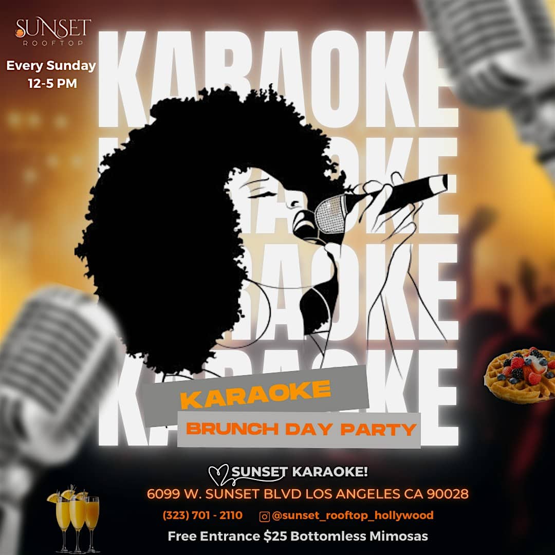 Karaoke and Mimosas at SUNSET ROOFTOP – Los Angeles, CA