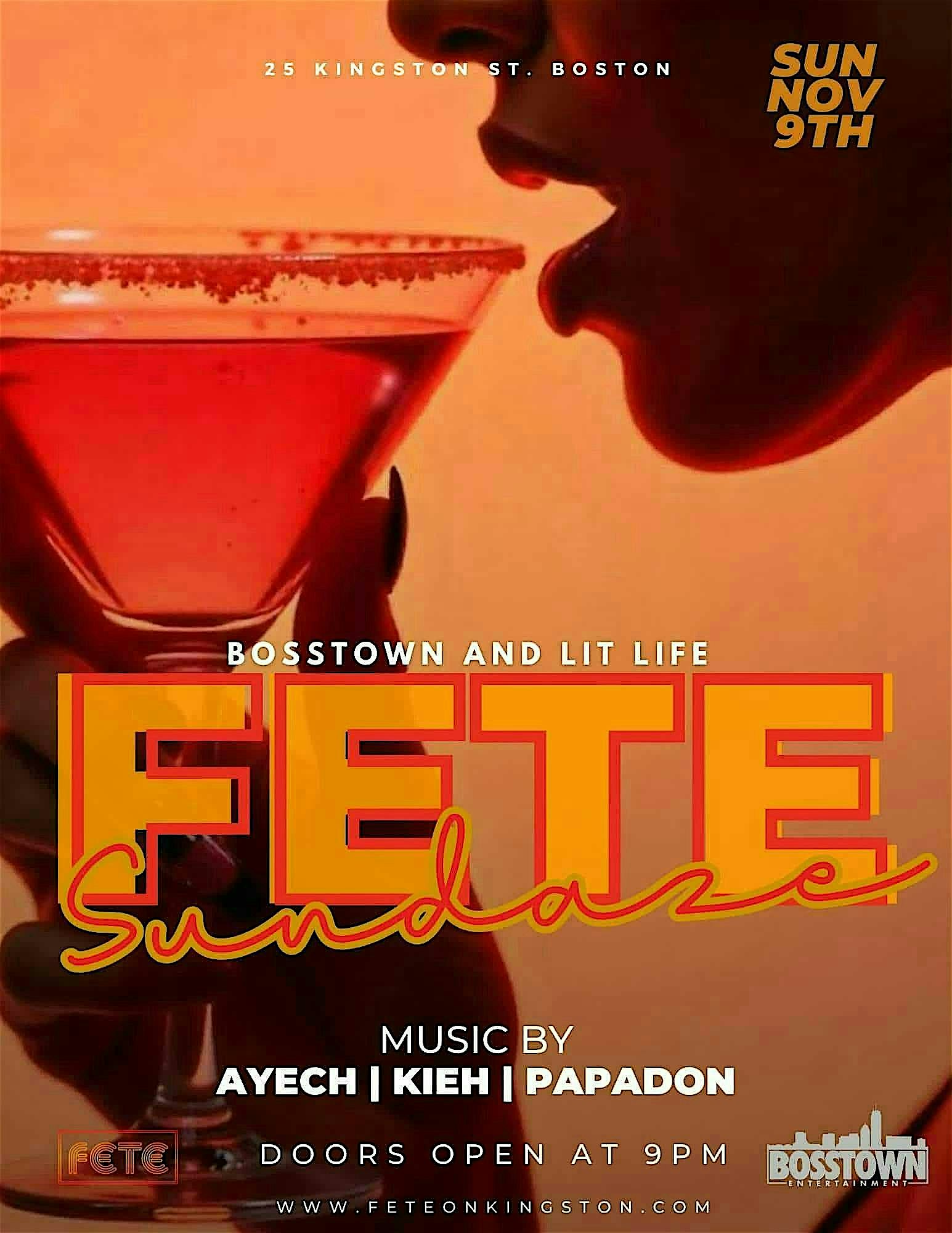 ⭐️✨SUNDAZE✨⭐️ @FETE (FR❄️ST FGXzotix) at Fete – Boston, MA