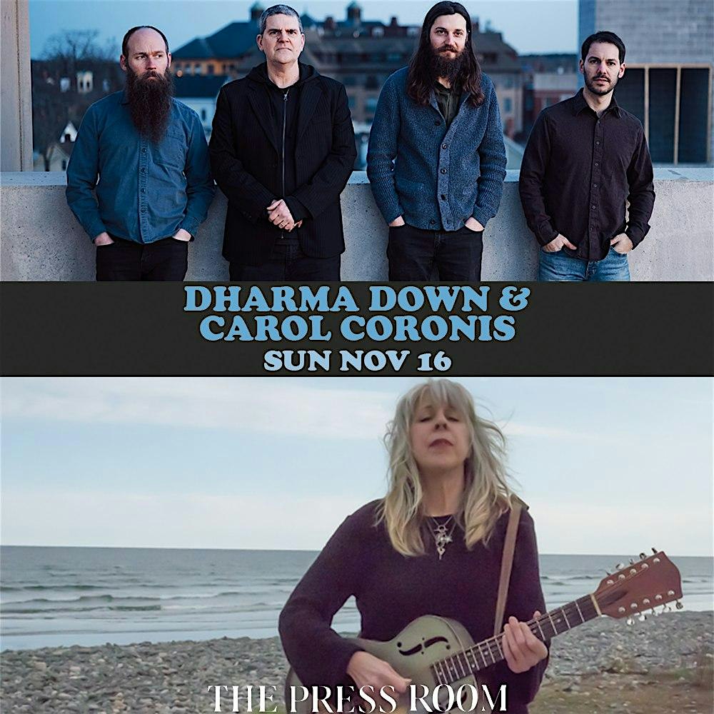Dharma Down & Carol Coronis at The Press Room – Upstairs – Portsmouth, NH