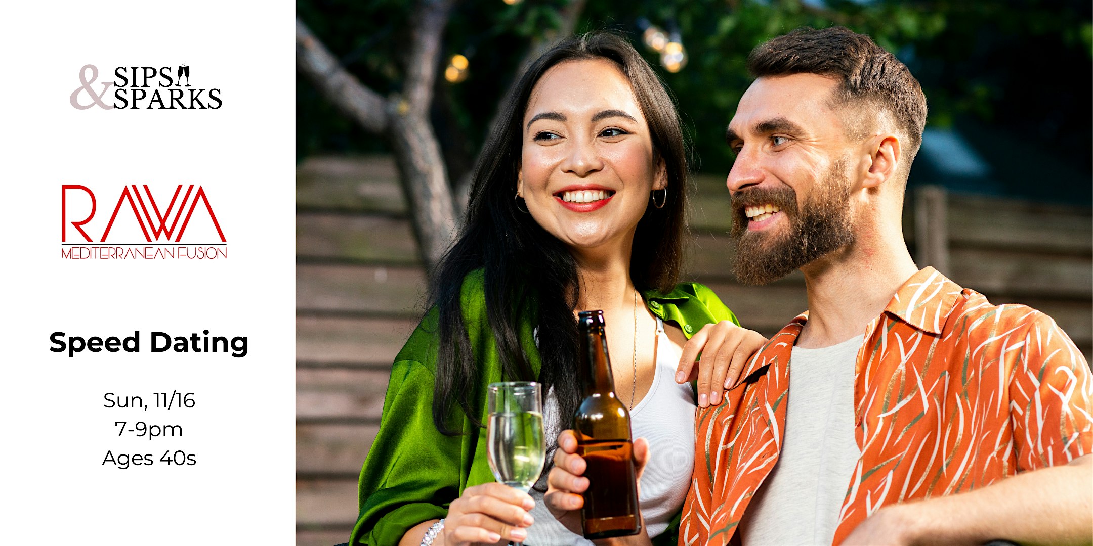 Speed Dating Ages 40s in New Haven, CT at RAWA at RAWA Mediterranean Fusion, Middle Eastern Food, Pizza Place – New Haven, CT