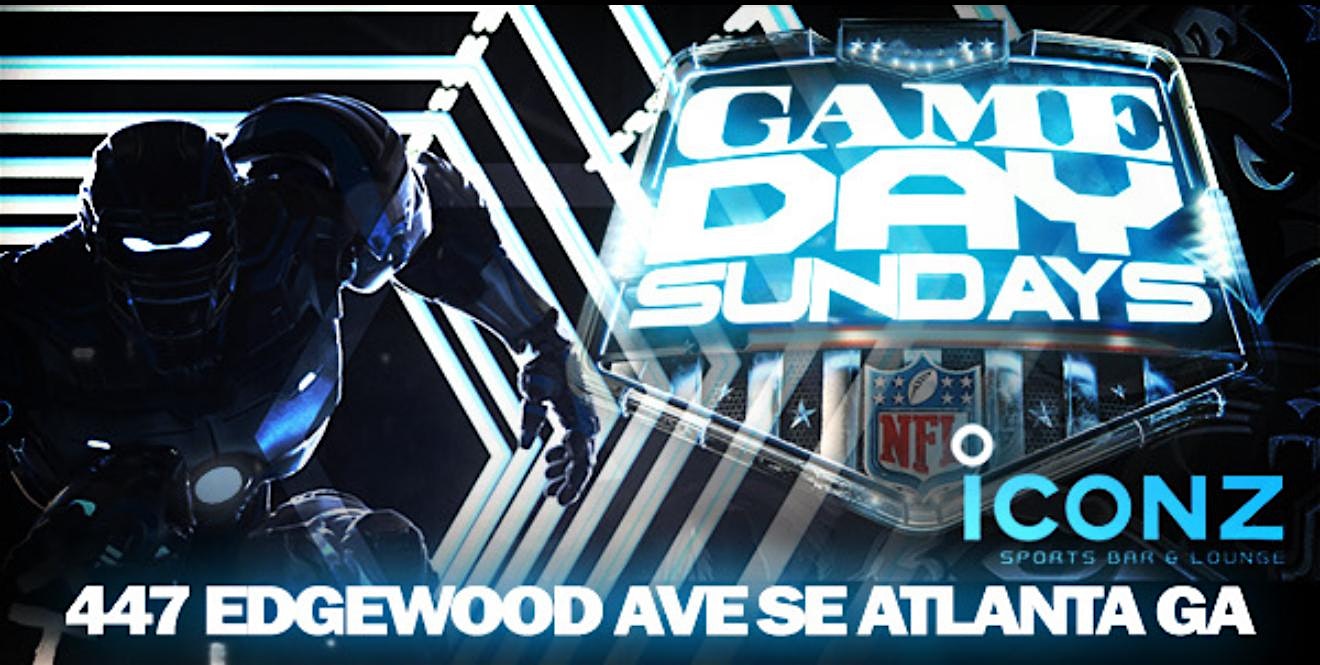 GAME DAY SUNDAYS [NFL FOOTBALL + BRUNCH DAY PARTY] at Iconz Sports Bar & Lounge – Atlanta, GA