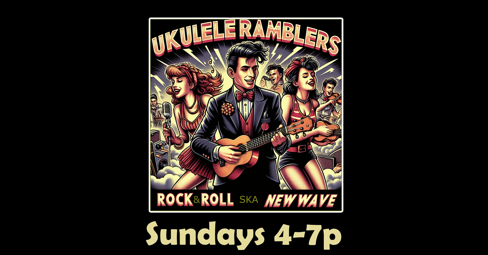Live Music – The Ukulele Ramblers – Open Uke Jam! at Barrel Proof Lounge – Santa Rosa,