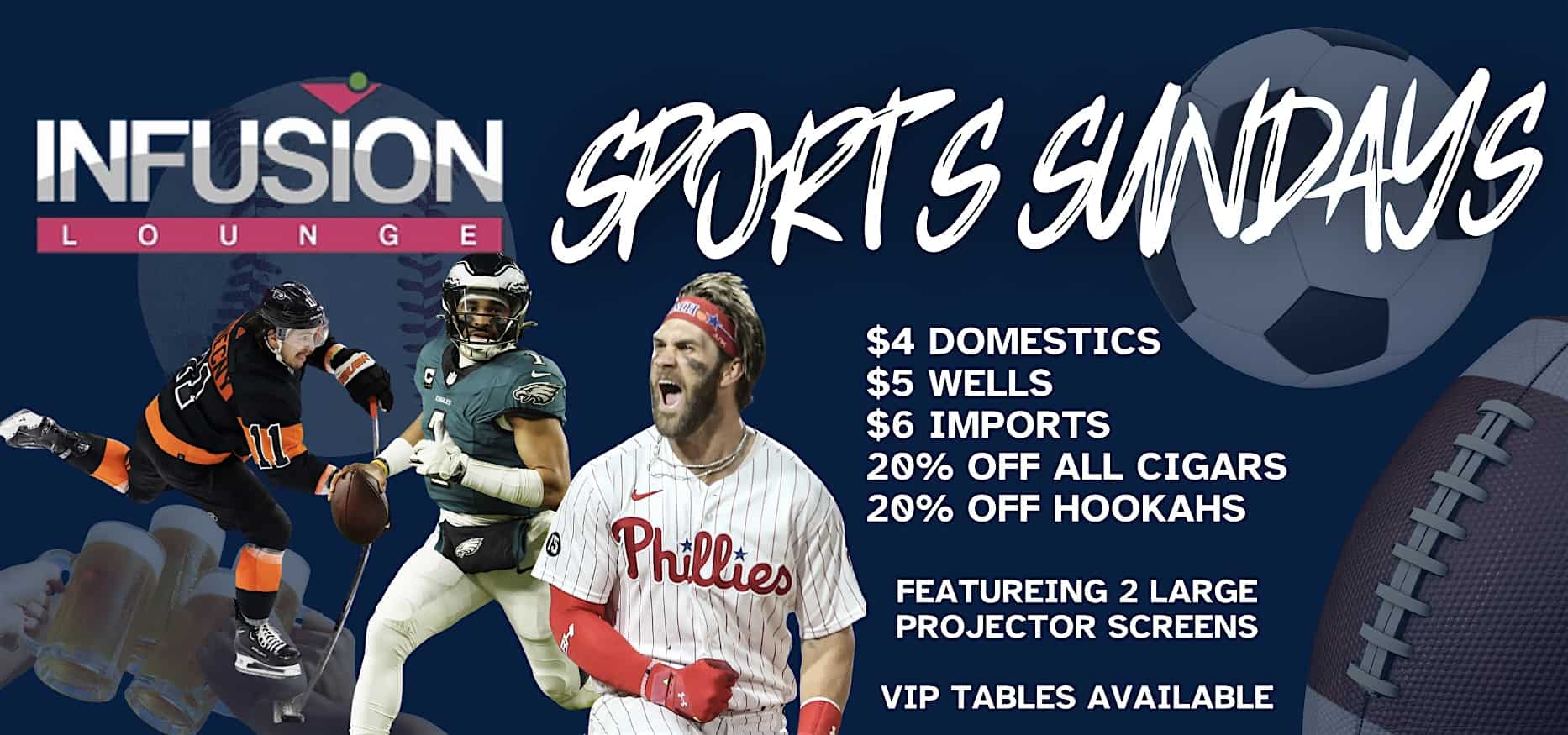 Sports Sundays @ Infusion at Infusion Lounge – Philadelphia, PA