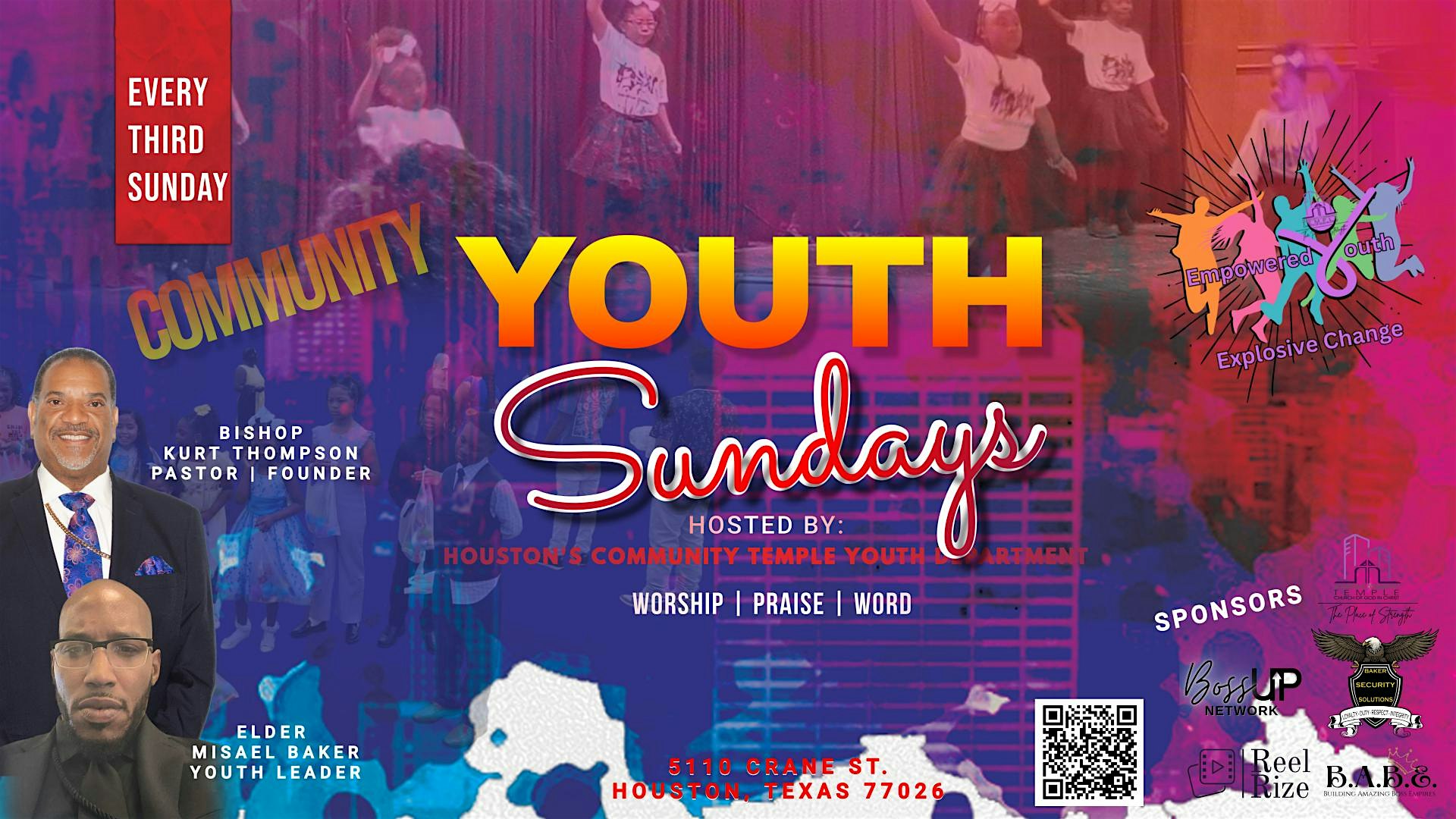 YOUTH SUNDAYS @ HCT at 5110 Crane St – Houston, TX