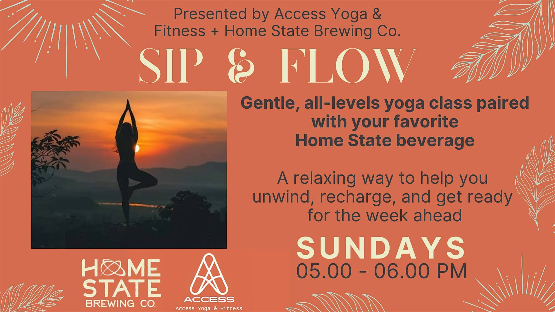 Sunset Sip & Flow at Home State Brewing Co. – Winter Garden, FL