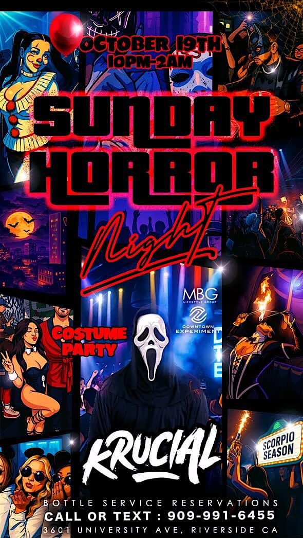 Sunday Experiment After Dark at Downtown Experiment – Riverside, CA