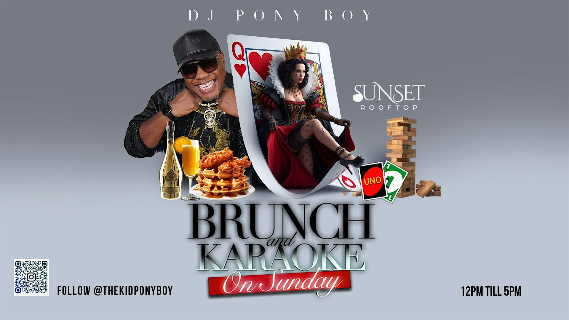 Brunch and Karaoke on Sunday at Sunset RoofTop – Hollywood, CA