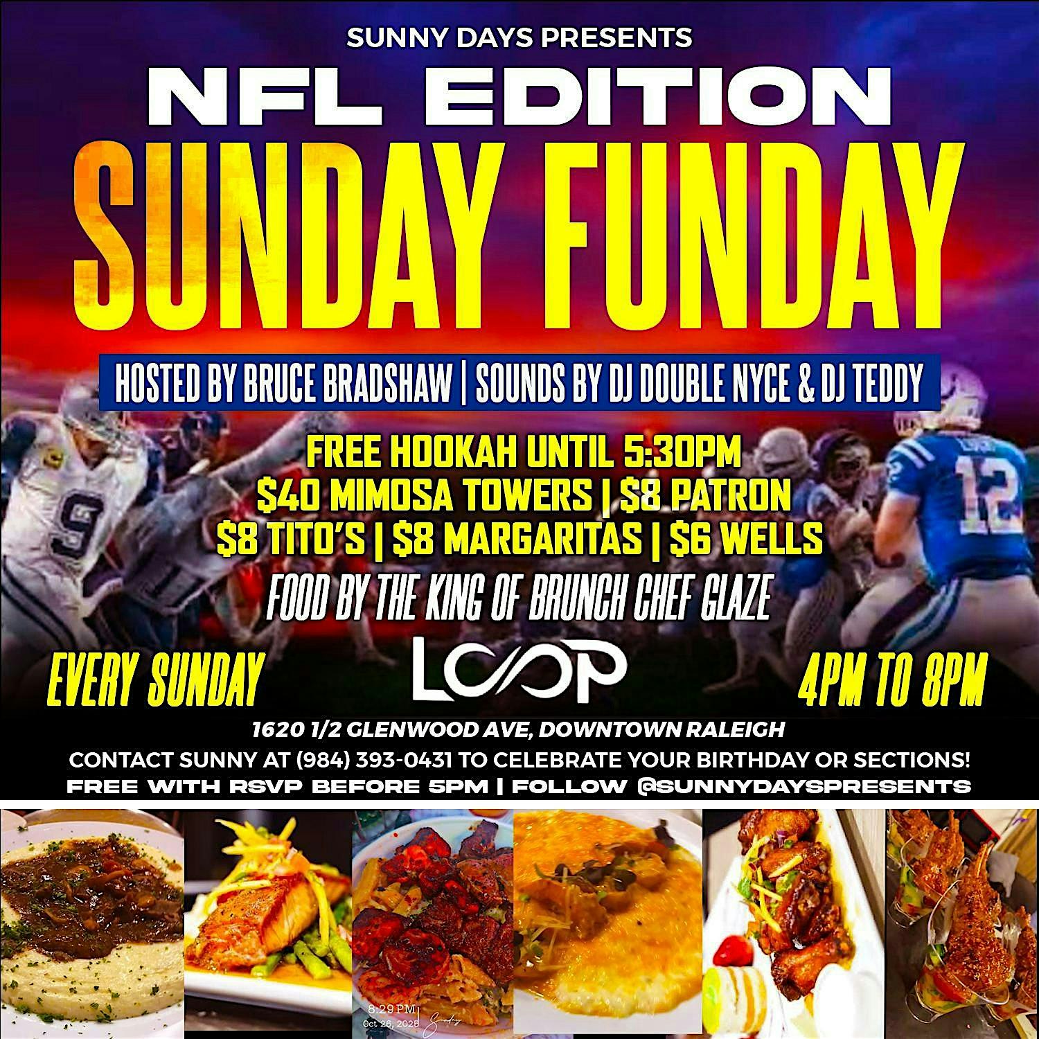 Sunday Funday Brunch Edition at Loop Bar and Lounge Raleigh – Raleigh, NC