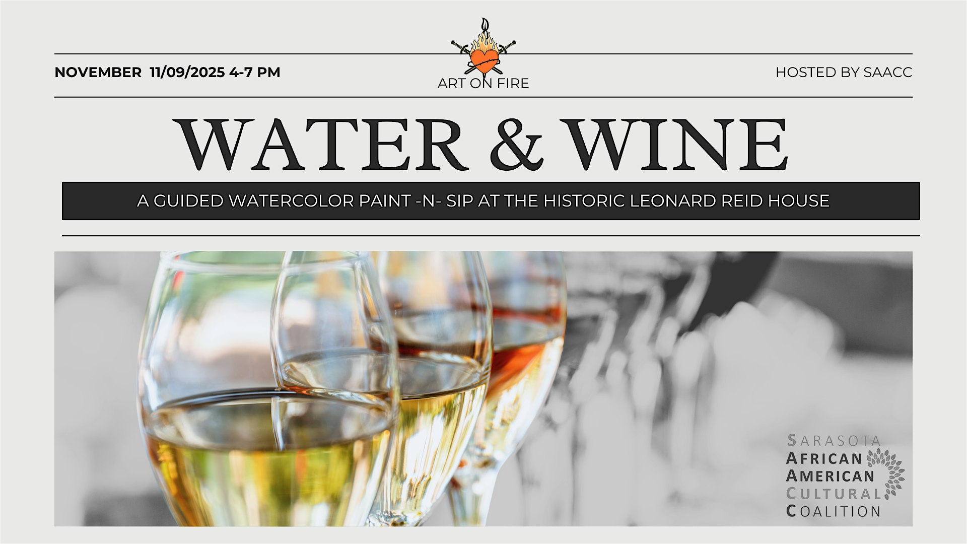 Water & Wine at The Historic Leonard Reid House at The Historic Leonard Reid House – Sarasota, FL