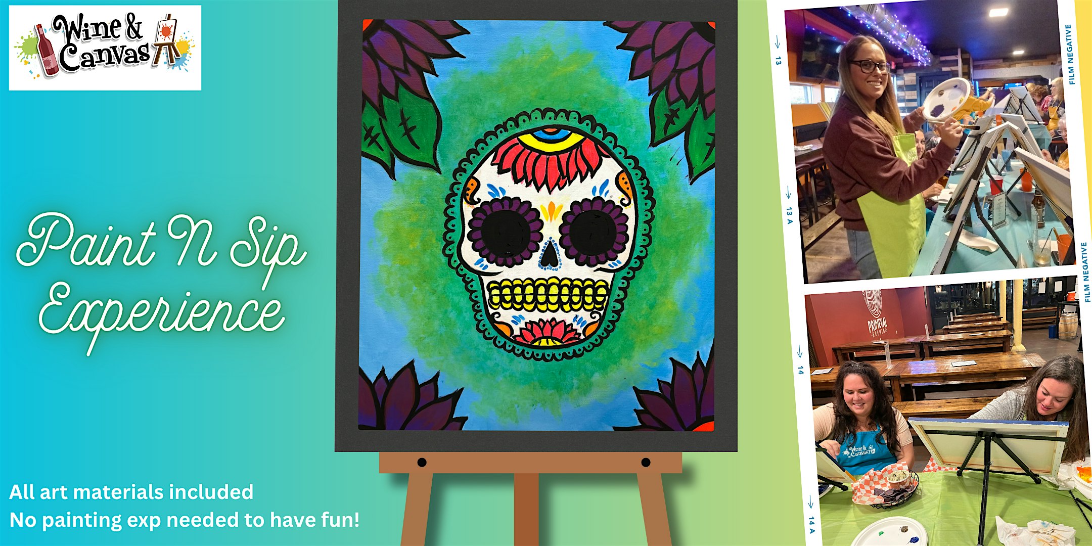 Cape Coral Skull UV Paint and Sip at No.3 Craft Beer Bar – Cape Coral, FL