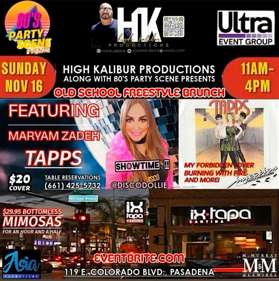 Old School Freestyle Brunch at 119 E Colorado Blvd – Pasadena, CA