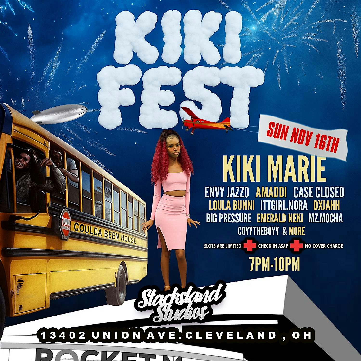 KIKI FEST: ARTIST SHOWCASE at 13402 Union Ave – Cleveland, OH