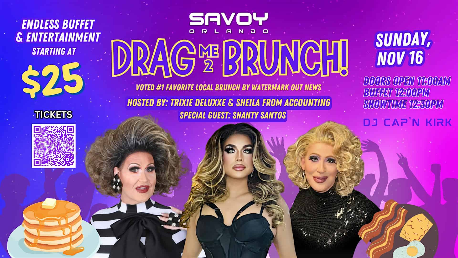 Drag Me 2 Brunch! Orlando’s Favorite Drag Brunch! at Savoy Orlando – Orlando, FL