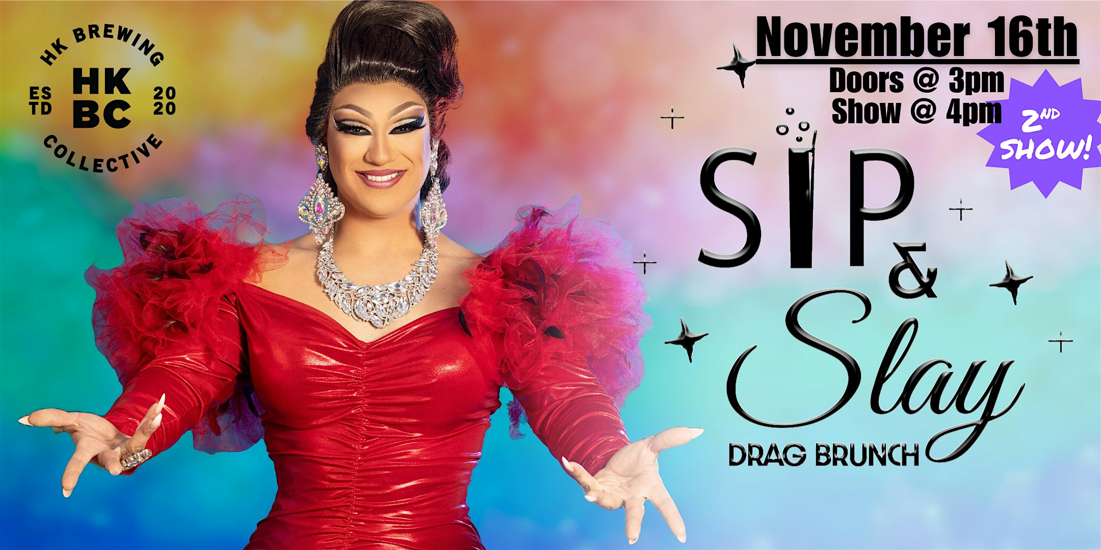 Sip & Slay Drag Brunch at HK Brewing at HK Brewing Collective Taproom & Bar / Han’s Kombucha, Aspen Avenue, Salt Lake City, UT, USA – Salt Lake City, UT