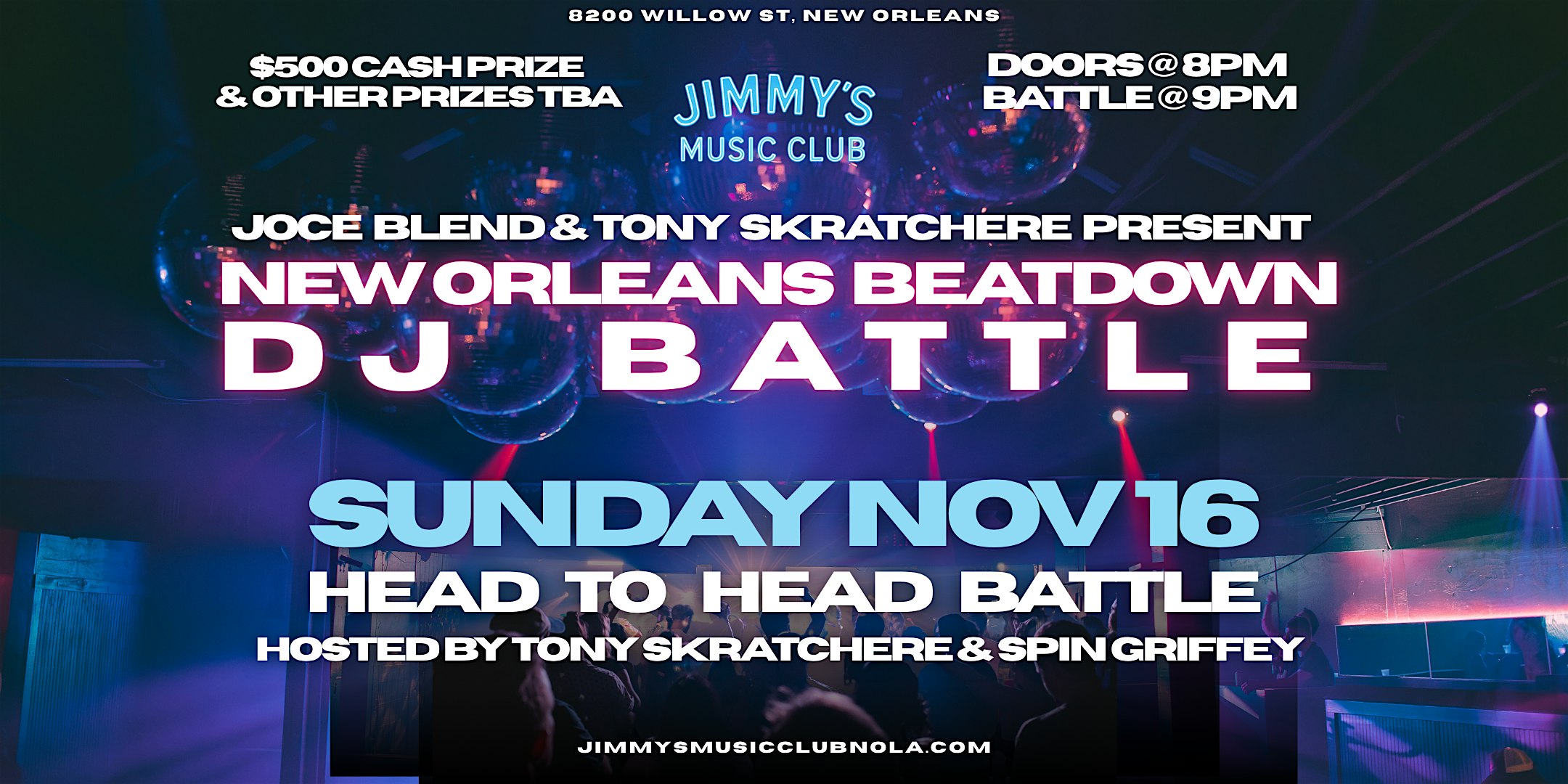 Joce Blend & Tony Skratchere – Beatdown DJ Battle at Jimmy’s Music Club – New Orleans, LA