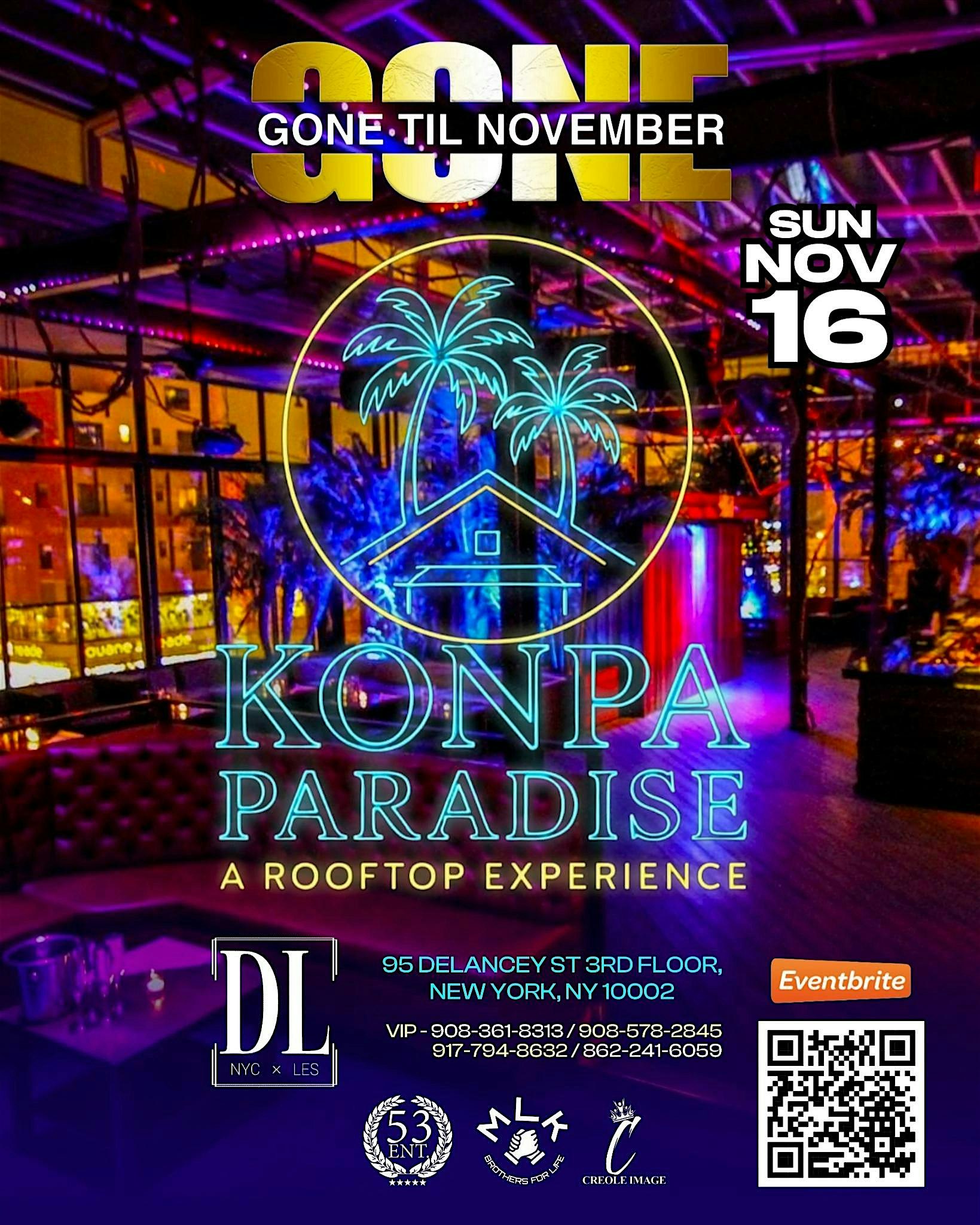 KONPA PARADISE ROOFTOP DAY PARTY at The DL | Best Rooftop Lounge NYC – New York, NY
