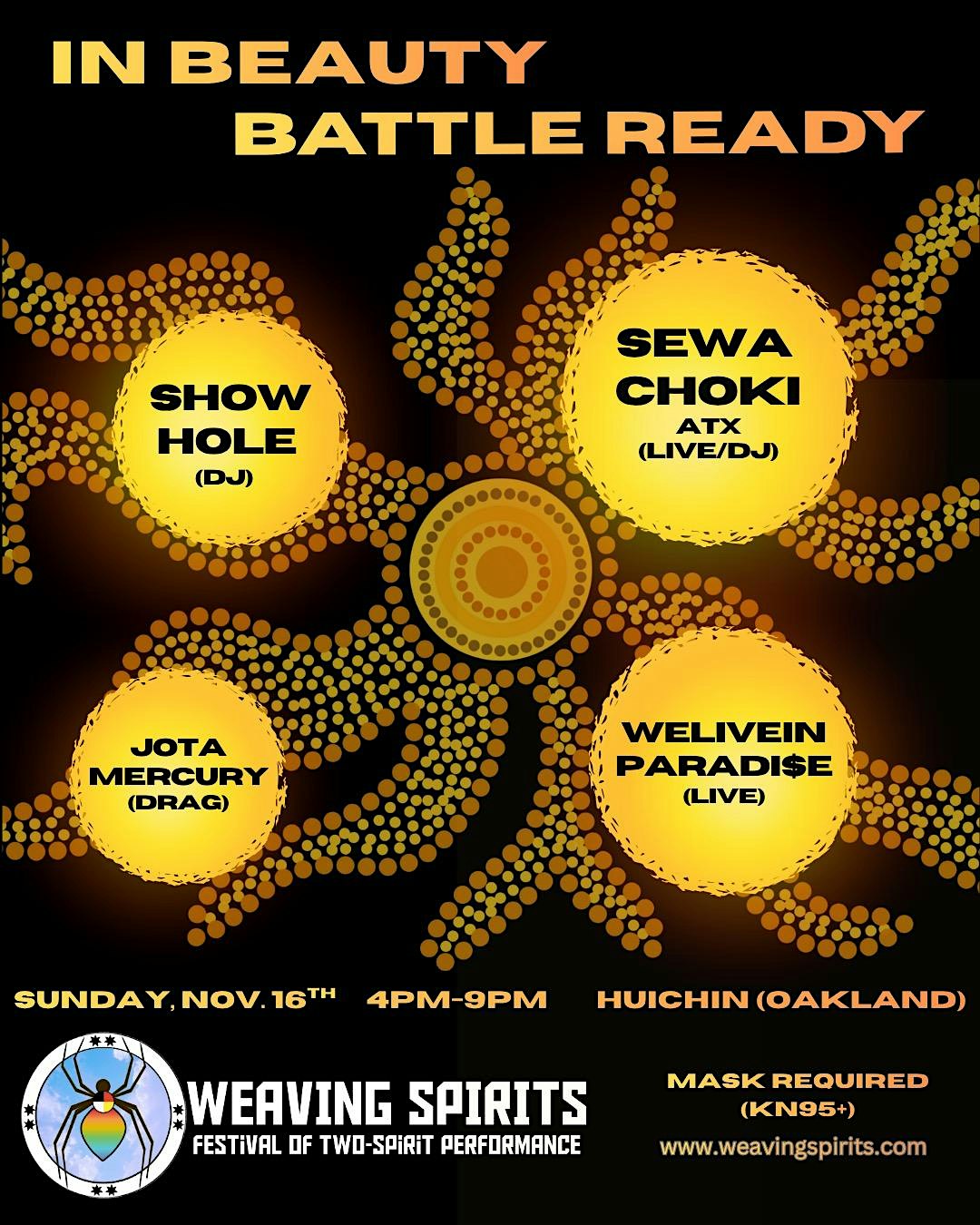 In Beauty ☀️ Battle Ready – Weaving Spirits Party! at Fluid510 – Oakland, CA
