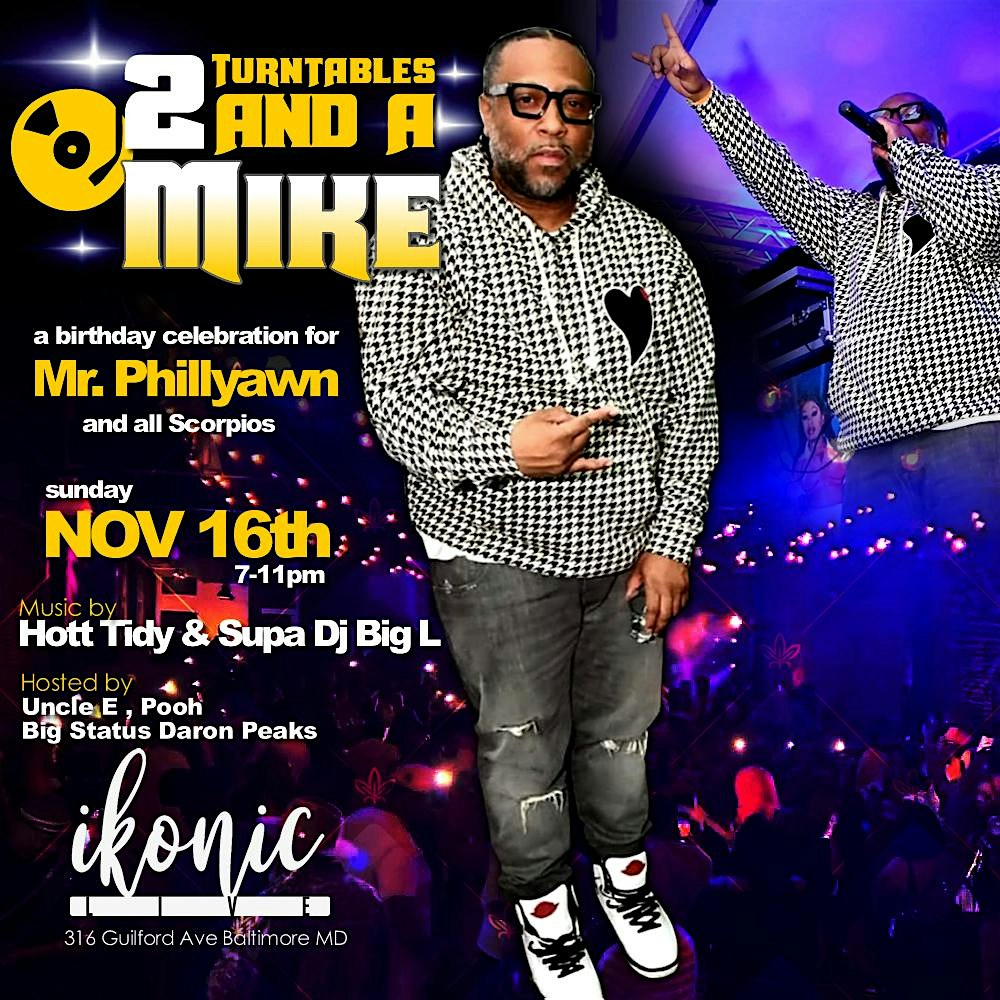 TWO TURNTABLES AND A MIKE at The Assembly Room – Baltimore, MD