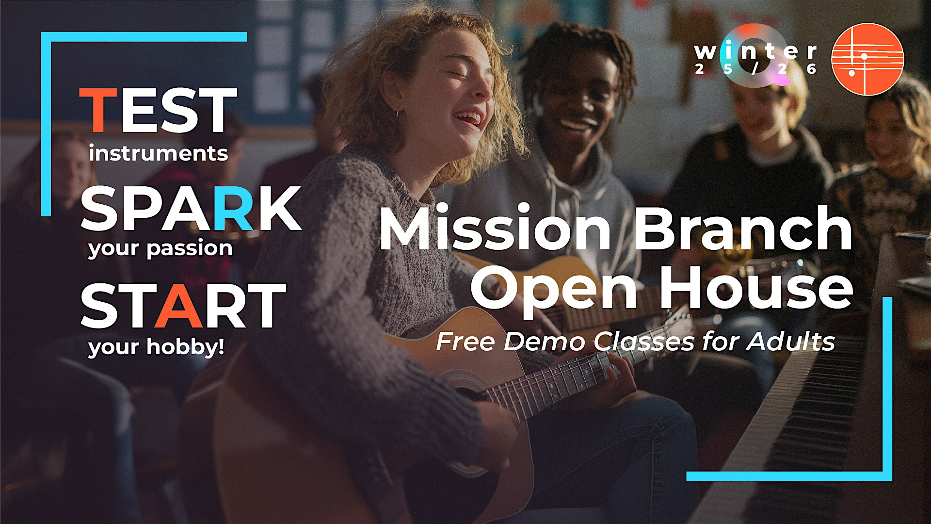 CMC Open House: Free Classes for Adults Winter Quarter 2026 at Community Music Center – San Francisco, CA