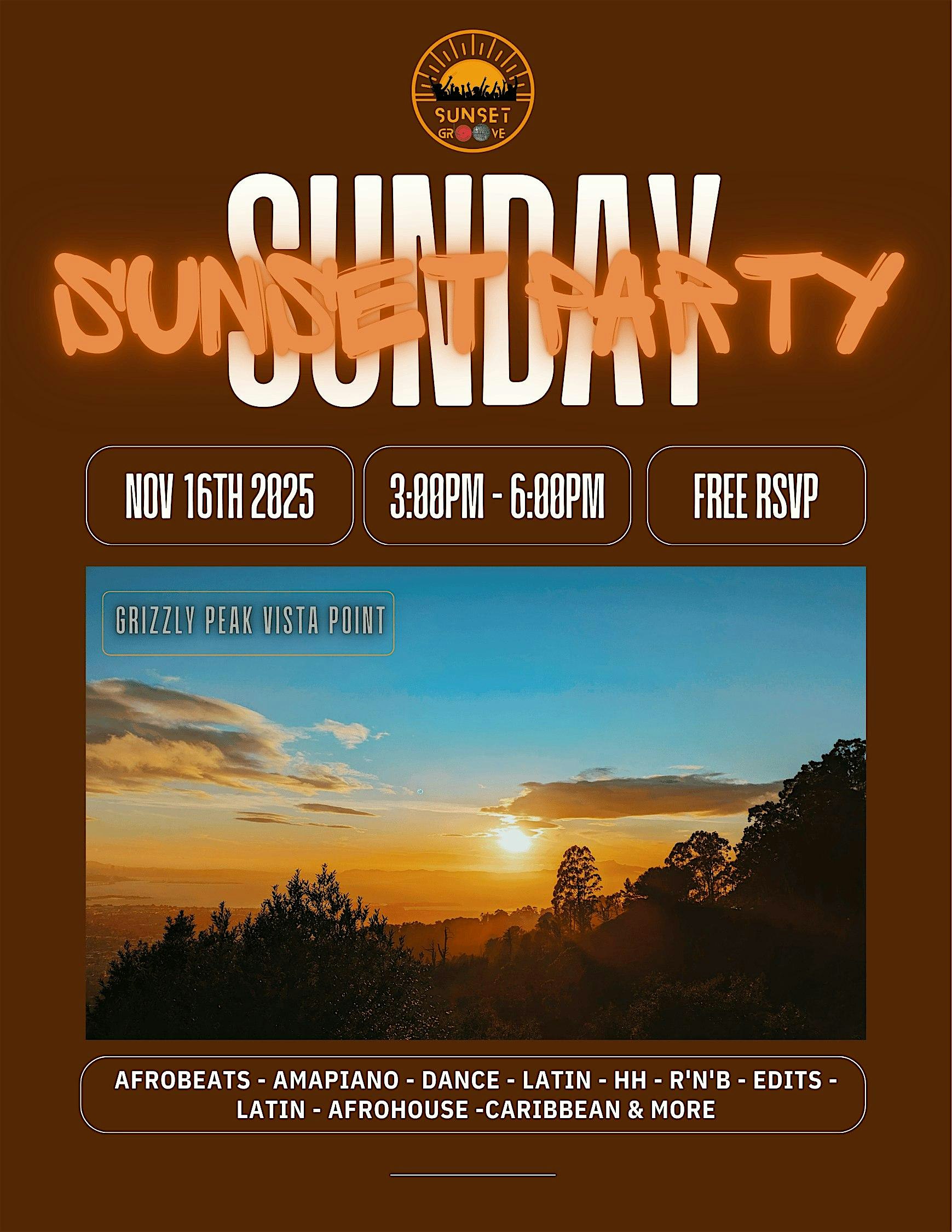 Sunset Party at Grizzly Peak Vista Point – Berkeley, CA