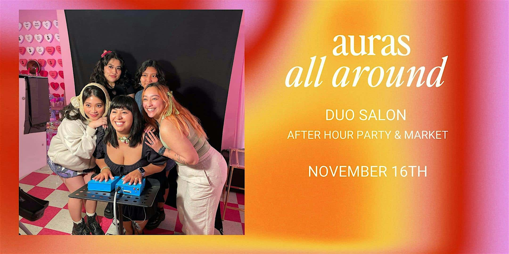 Aura Photography Pop Up – Duo Salon Party & Market – November 16th at DUO Salon – Dallas, TX