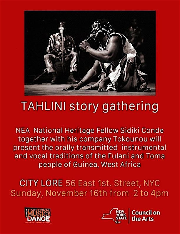 Tahlini Story Gathering at City Lore – New York, NY