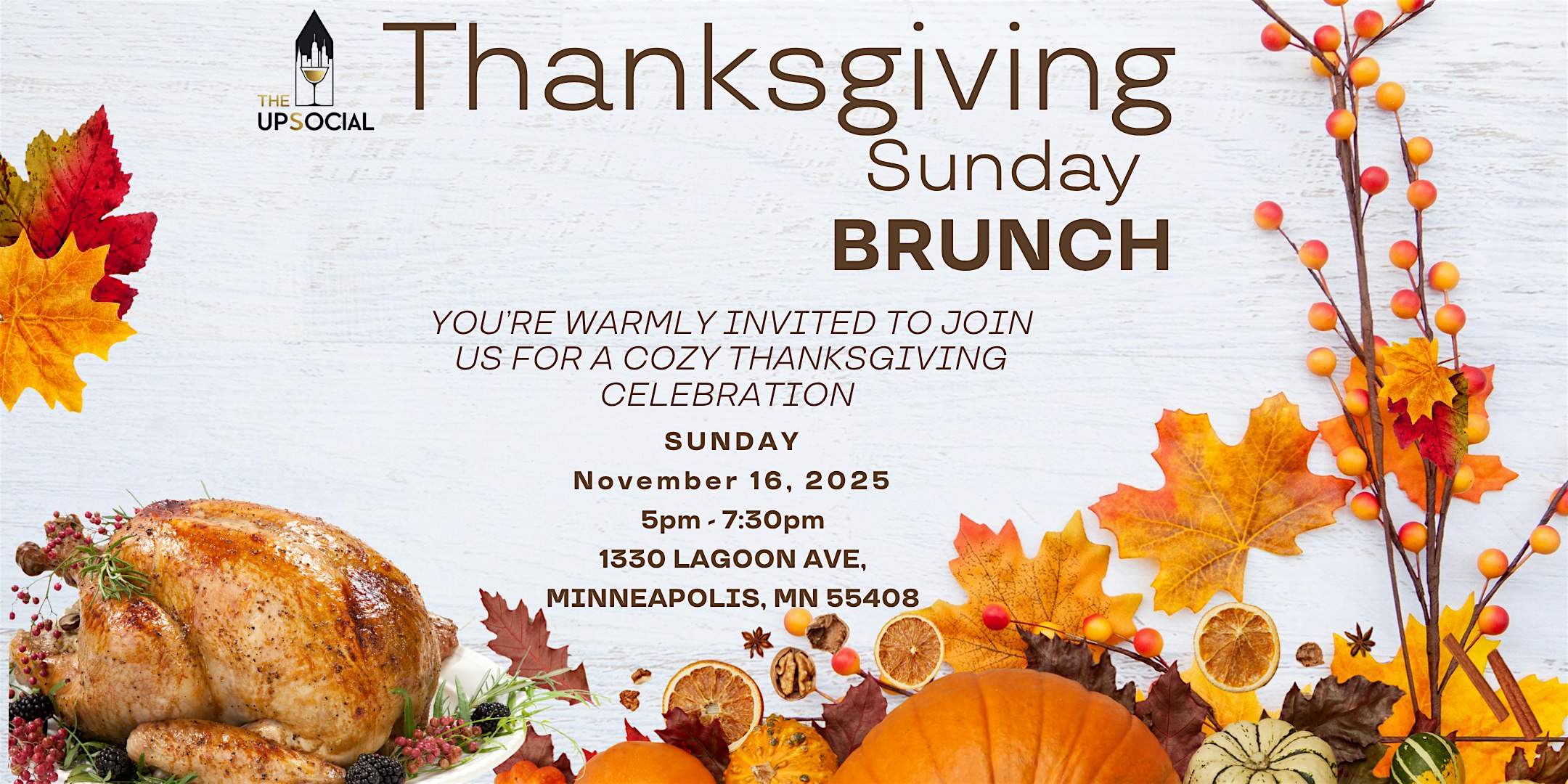 The UpSocial: Thanksgiving Sunday Brunch at MoZaic East – Minneapolis, MN