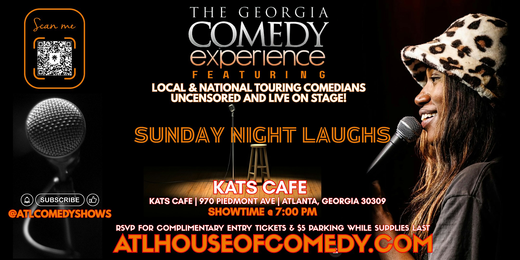 The Georgia Comedy Experience this Sunday @ Kats Cafe at Kat’s Cafe – Atlanta, GA