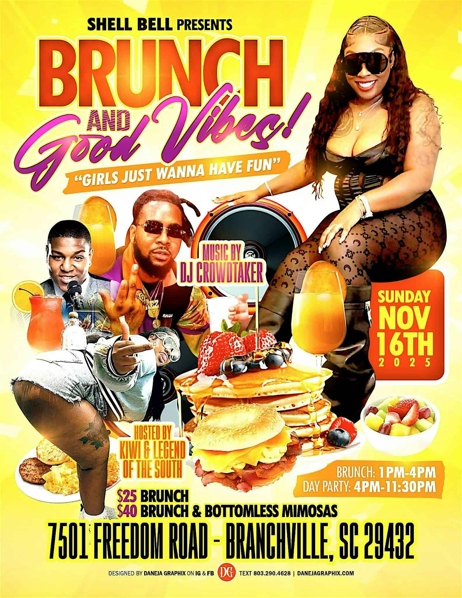 Brunch & Good Vibes Day Party at 7501 Freedom Rd – Branchville, SC