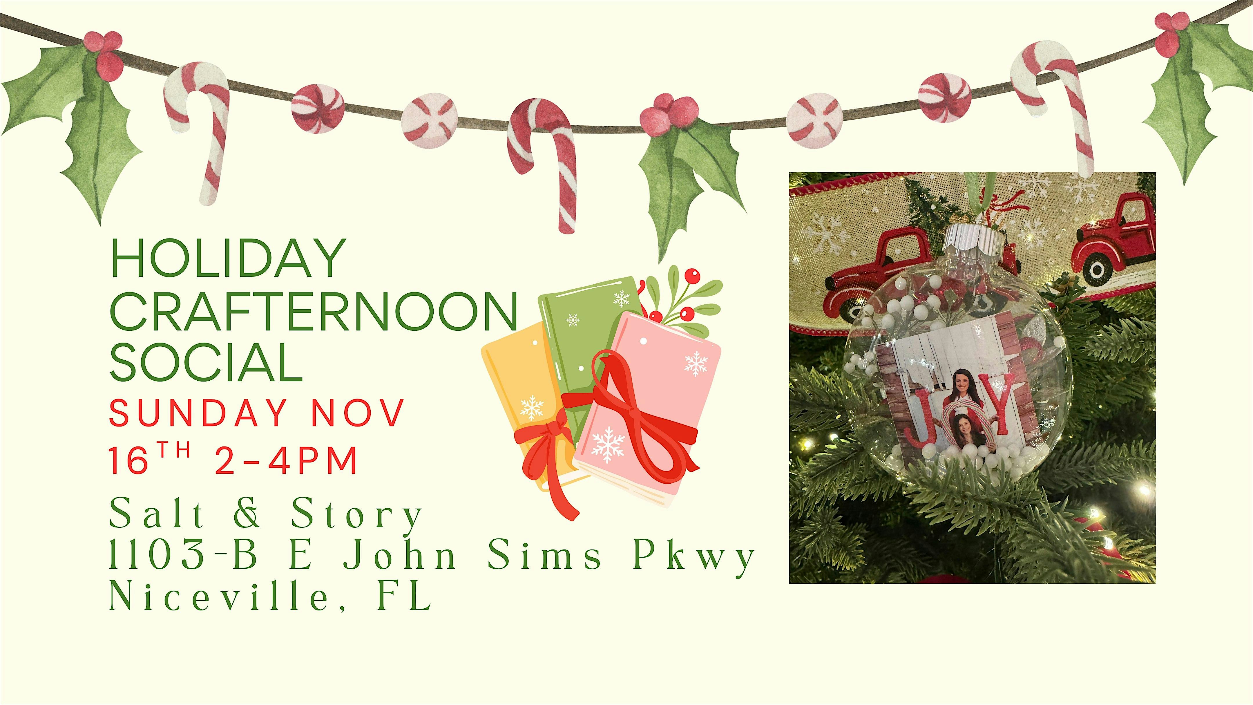 Holiday Crafternoon Social at Salt & Story, LLC – Niceville, FL