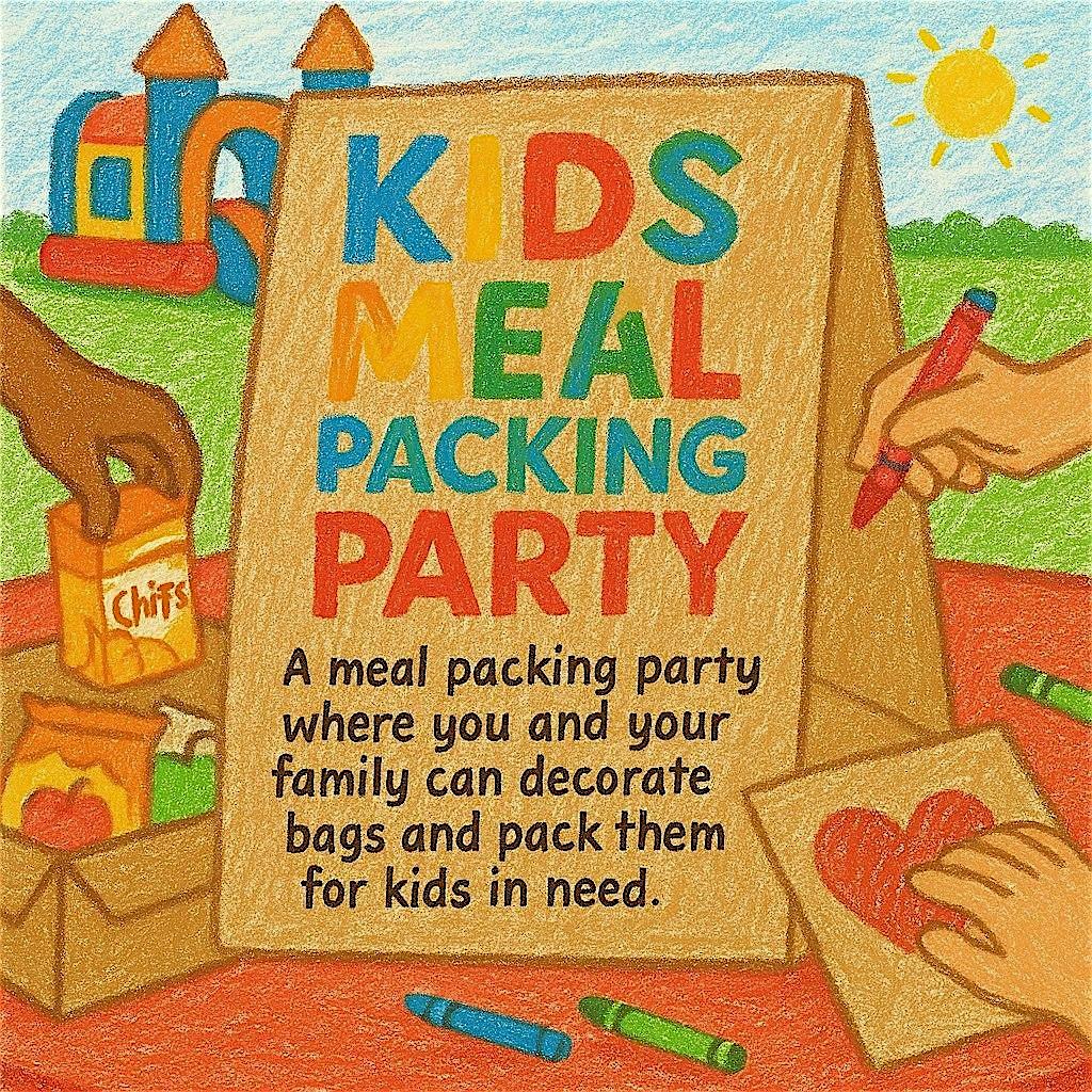 Kids Meal Packing Party (Volunteering) at The Seremoni Venue – Brick House (formerly Soiree Event Venue) – Houston, TX
