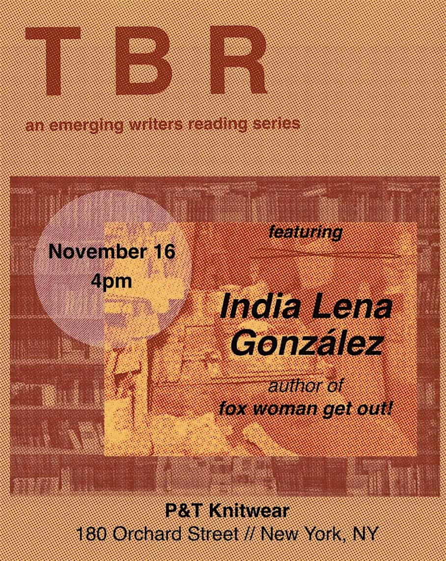 TBR: An Emerging Writer Reading Series at P&T Knitwear Books & Podcasts – New York, NY