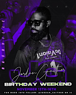 JORDAN GAITHER (JG) 3RD ANNUAL PLAYAZ BALL (COSTUME PARTY) at PBR Nashville – Nashville, TN