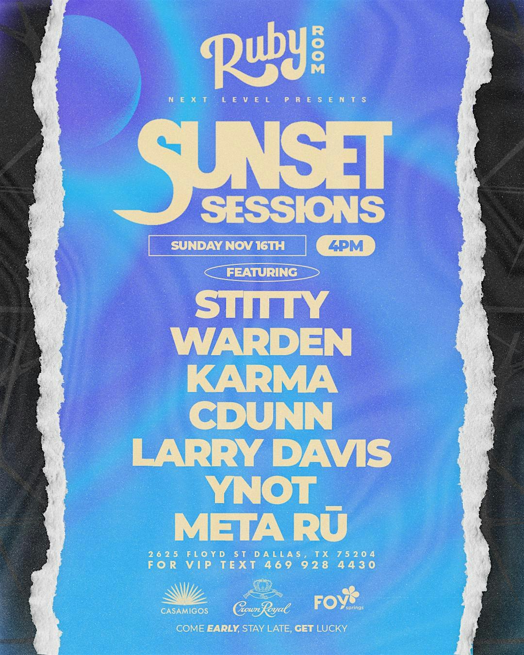 Sunset Sessions 11/16 at Green Light Social – Dallas, TX