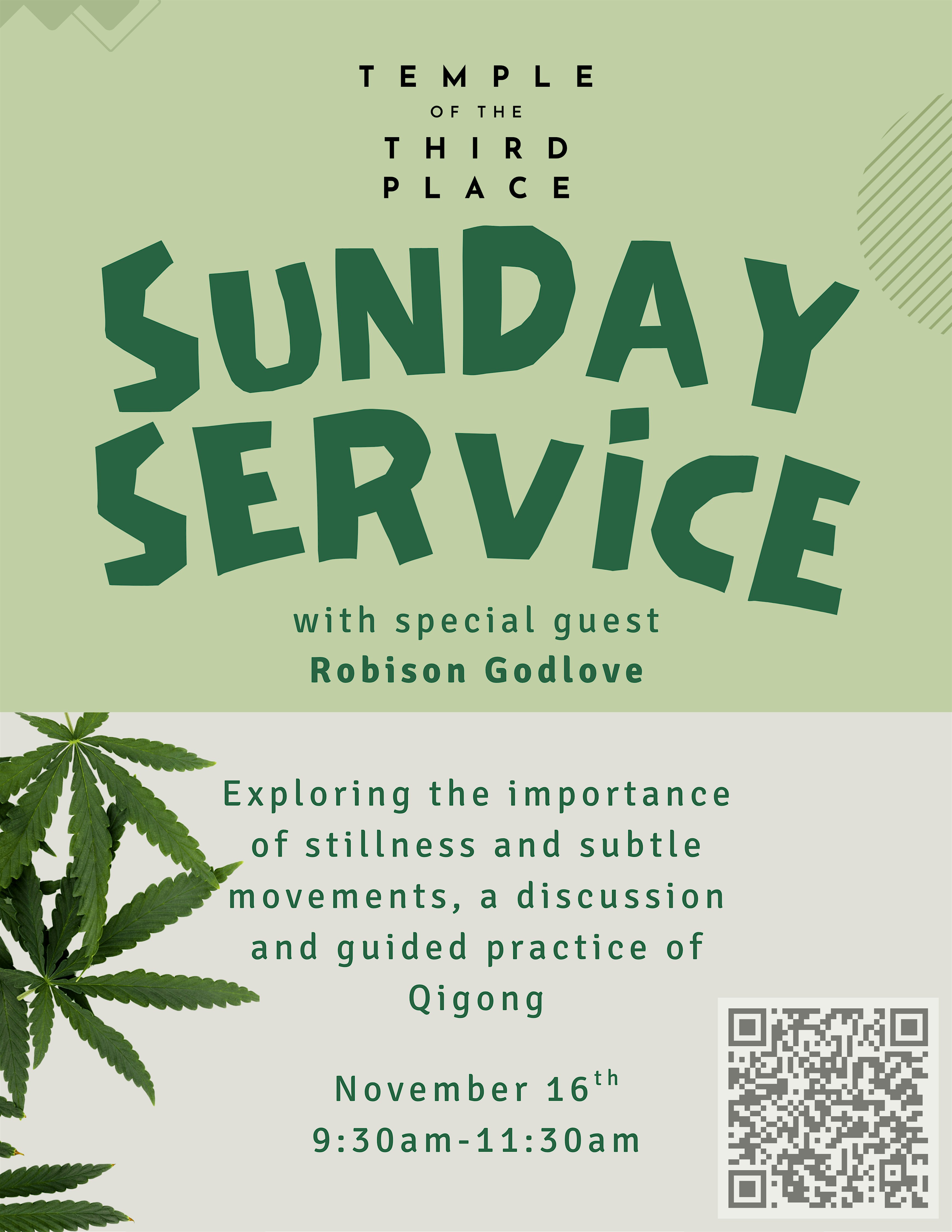 Sunday Service: November 16th at The Temple – San Francisco, CA